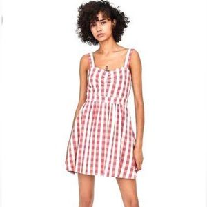 ZARA | NWT Gingham Minidress